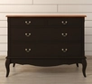 Комод деревянный «Leontina Black» на 4 ящика
