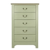 Комод массив дерева "Olivia" высокий на 5 ящиков арт GA3005