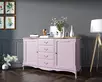 Комод из дерева "Leontina lavanda" с дверками и ящиками
