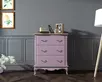 Комод из дерева Leontina Lavanda три ящика арт ST9356L
