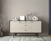 Комод две дверки и три ящика "Emerson" арт EM08/milky/L