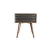 Тумба из дерева "Bruni Black" с тремя ящиками