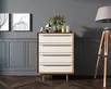 Комод в Скандинавском стиле "Bruni white" на четыре ящика