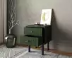 Тумбочка с двумя ящиками "Emerson" арт EM16/green/L