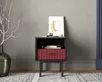Тумбочка с нижним ящиком "Emerson" арт EM17/red/L