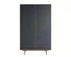 Шкаф двустворчатый  "Bruni Black" с двумя ящиками