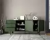 Комод с дверками и нишей "Emerson" арт EM15/green/L
