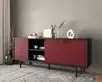 Комод с дверками и нишей "Emerson" арт EM15/red/L