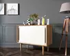 Комод массив дерева в Скандинавском стиле "Bruni white" две дверки