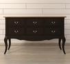 Консоль деревянная "Leontina Black" 6 ящиков