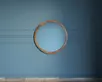 Зеркало круглое в раме из дерева "Bruni"