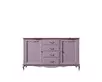 Комод из дерева "Leontina lavanda" с дверками и ящиками