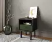 Тумбочка с нижним ящиком "Emerson" арт EM17/green/L