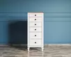 Узкий комод с 6 ящиками "Odri"