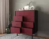 Комод на восемь ящиков "Emerson" арт EM20/red/L