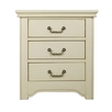 Бежевая прикроватная тумба с 3 ящиками "Olivia"