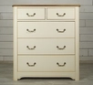 Бежевый комод "Olivia" на пять ящиков