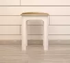Бежевый табурет "Olivia" с мягким сидением