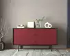 Комод две дверки и три ящика "Emerson" арт EM08/red/L