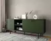 Комод с дверками и нишей "Emerson" арт EM15/green/L