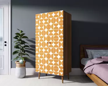 Шкаф малый двухстворчатый "Berber" принт 14 арт BB08/Print_14