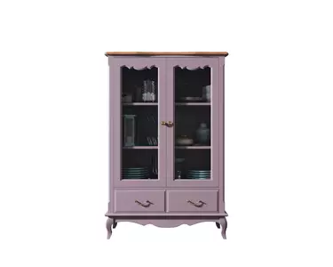 Шкаф "Leontina Lavanda" для посуды низкий с ящиками арт ST9355/2L