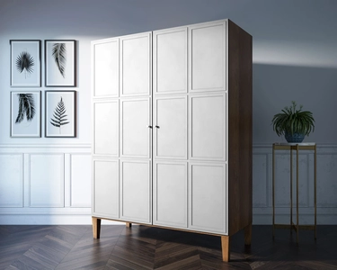 Шкаф "Андерсен (Andersen)" широкий двухстворчатый арт AN27WH