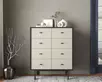Комод на восемь ящиков "Emerson" арт EM20/milky/L