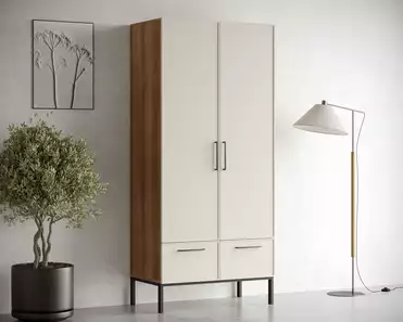 Шкаф двухстворчатый  с ящиками "Nicole" NR26