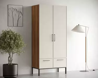 Шкаф двухстворчатый  с ящиками "Nicole" NR26