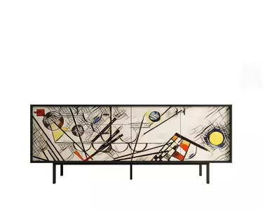 Комод с тремя дверками и тремя ящиками "Emerson" by Kandinsky арт EM07/Print_01