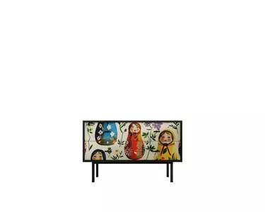 Комод с четырьмя ящиками "Emerson" Матрешки арт EM05/Art04