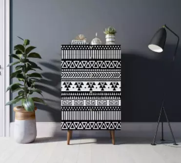 Комод высокий "Berber" принт 19 арт BB10/Print_19