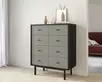 Комод на восемь ящиков "Emerson" арт EM20/gray/L