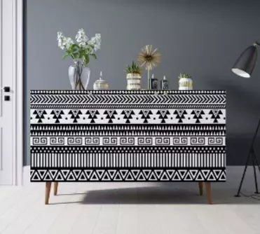 Комод "Berber" три дверки 19 принт арт BB01/Print_19