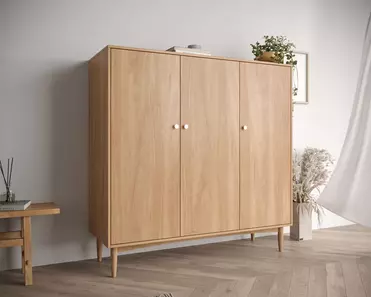 Шкаф трехстворчатый низкий Bubble Solid арт BBL04S