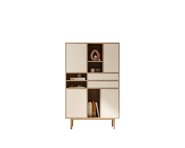 Комод высокий с дверками и ящиками "Alice" арт ALC07