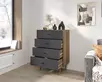 Комод вертикальный с четырьмя ящиками "Emerson" арт EM18/7024/L