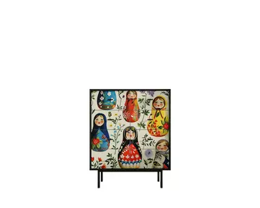 Комод на восемь ящиков "Emerson" Матрешки арт EM20/Art04