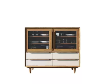 Буфет "Bruni white" низкий арт BR34WH