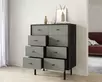 Комод на восемь ящиков "Emerson" арт EM20/gray/L