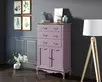 Комод "Леонтина (Leontina)" в лавандовом цвете три ящика две дверки арт LT54L