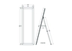 KFG027 Зеркало напольное 50*160*4,4 см