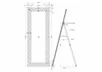KFG030 Зеркало напольное 60*159*4,4см