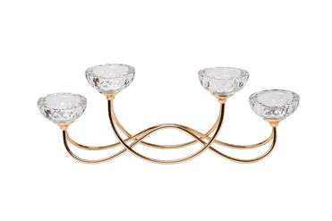 2KG195102CG Подсвечник 45*9*15см цвет золото