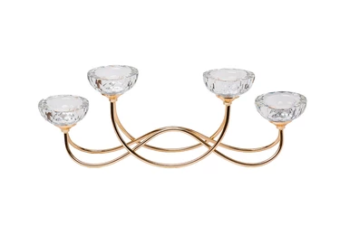 2KG195102CG Подсвечник 45*9*15см цвет золото