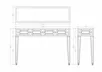 KFG045 Консоль зеркальная  120*35*80см