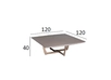 58DB-CT14803 Стол журнальный Space 120*120*40см