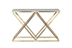 47ED-CST026GOLD Консоль Bianco Namibia бел.мрам/мат.зол120*40*78