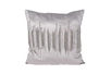 70SW-26109 Подушка с бисером "Линии" серебр. 45*45см